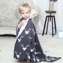 Cotton Sherpa Plush Microfiber Blanket Fleece Baby Blankets for Crib Stroller Nap